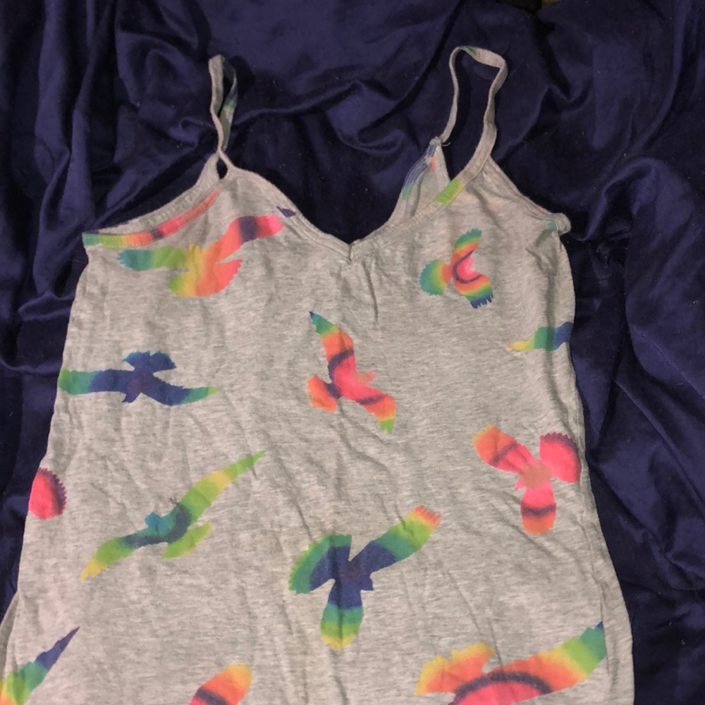 Adorable Colorful Bird Tank Top